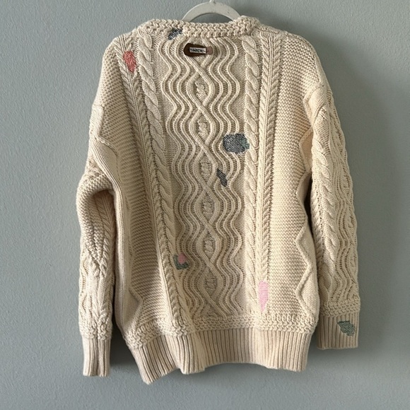 ADER ERROR embroidered cable-knit jumper - Picture 4 of 8